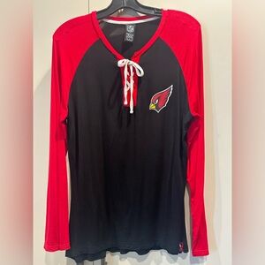 NFL Team Apparel - Arizona Cardinals Lace-Up Top